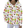 Fashion Men Women's Hoodies Christmas Green Fur Monster Print Pullover Cartoon Casual Sweatshirt Hoodies Long Sleeve Clothing