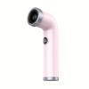 Creative,fashionable bladeless high-speed turbine violent curved tube handheld small fan hair dryer with digital display and USB Type-C rechargeable