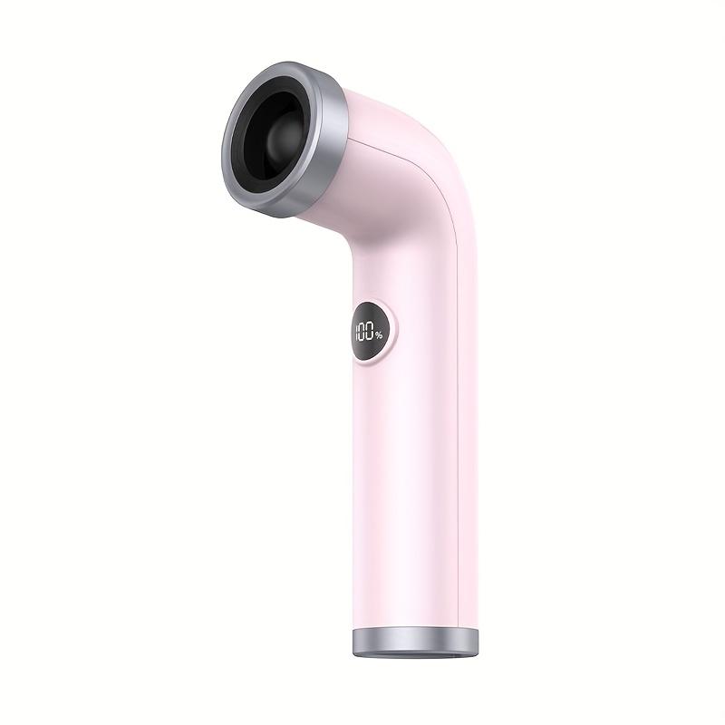 Creative,fashionable bladeless high-speed turbine violent curved tube handheld small fan hair dryer with digital display and USB Type-C rechargeable