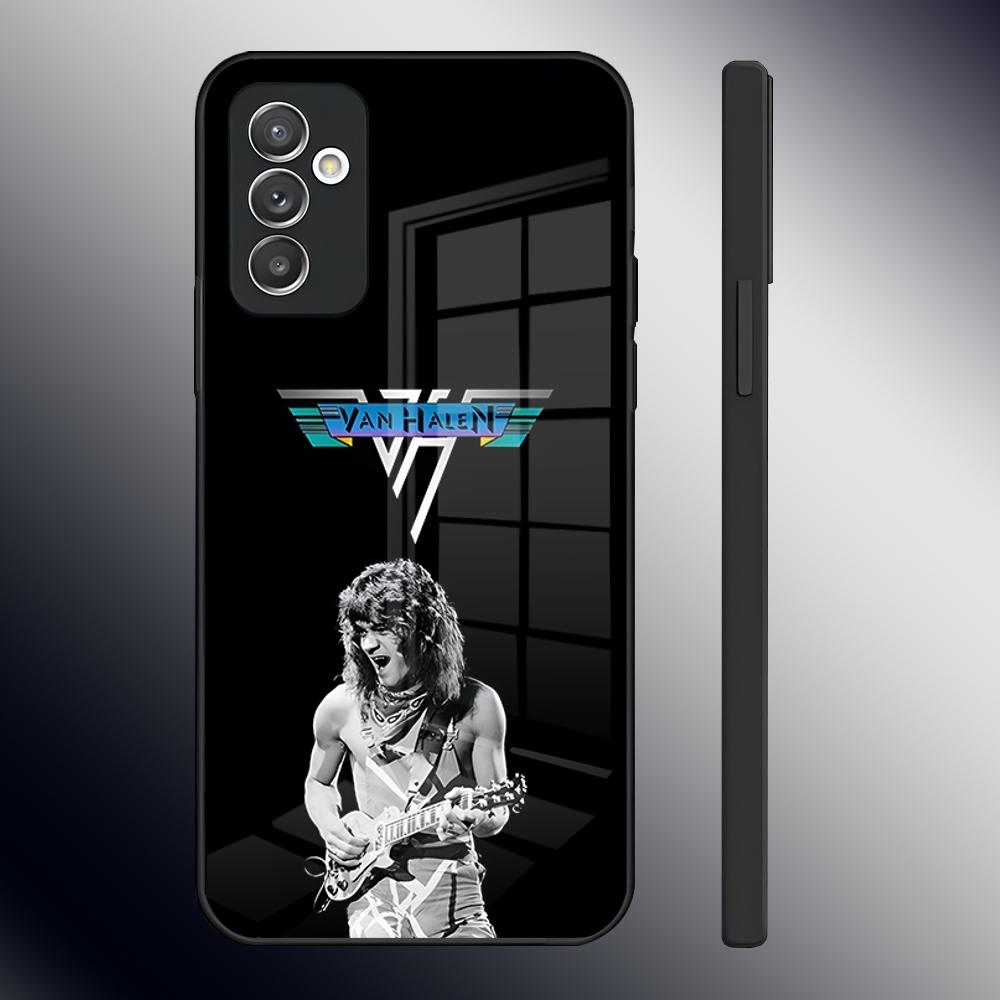 Eddie Van Halen Graphic Guitar Phone Case For Samsung S24 Ultra S23 S22 S20 Fe S21 Plus A54 A34 A24 A53 A13 A16 Glass Cover