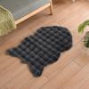 Bubble Fleece Faux Rabbit Fur Carpet - Full Coverage Tatami Floor Mat for Home, Bedroom, Living Room, or Bedside