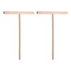 2Pcs Wood Crepe Sticks Spreader Household Pancake Batter Cooking T-Shaped Pastry Tool Accessory Wooden Quality