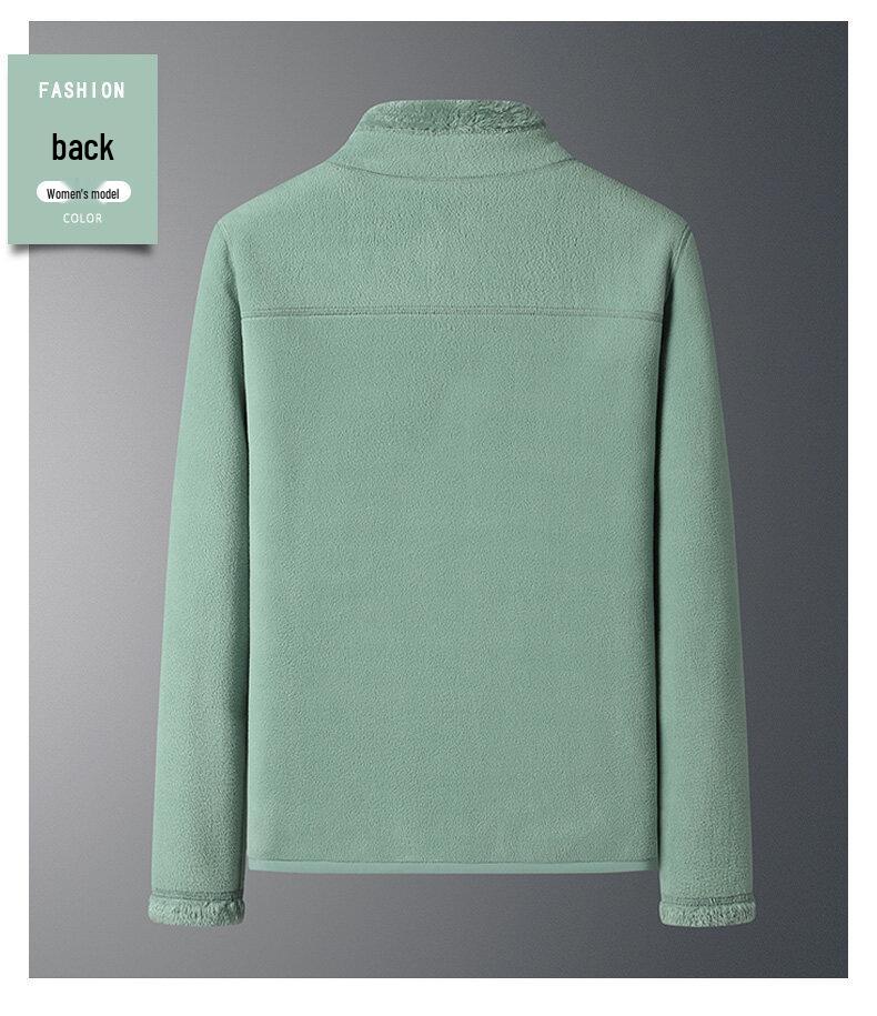 2023 Autumn/Winter Double-Sided Polar Fleece Jacket for Couples - Warm, Thickened, Wearable Outdoors
