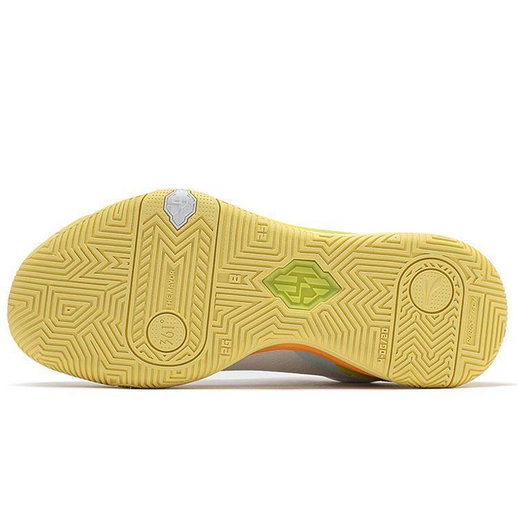 361 DVD1 Dinwiddie 1st Generation Cushioning, Wear Resistant Low Top Basketball Shoes Men's White Yellow 672311118-3