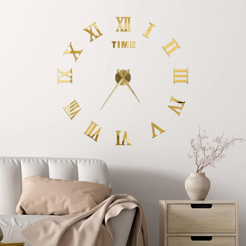 Buy Clock Mirror Wall Sticker Clock Modern Wall Artist Home Decoration