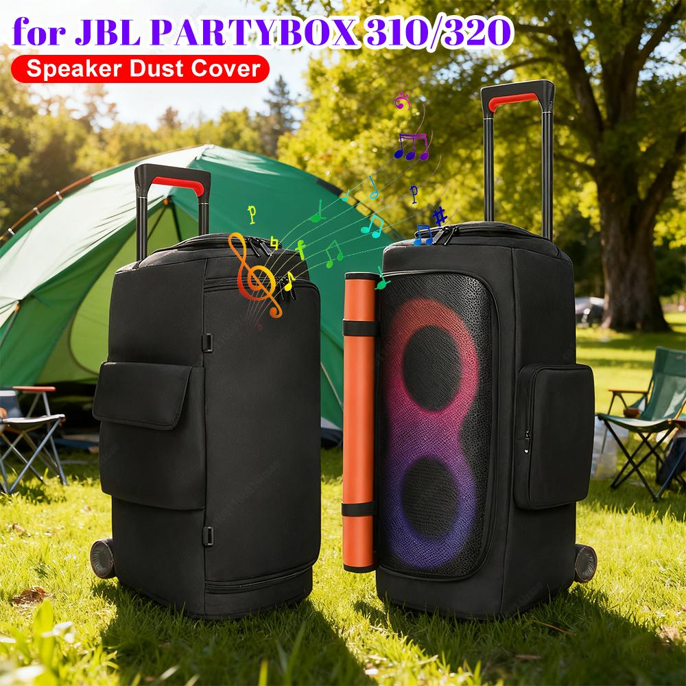 Double-Sided Protective Cover Dust Case Sleeve for JBL PARTYBOX 310/320 Waterproof Speaker Case Travel Protective Storage Bag