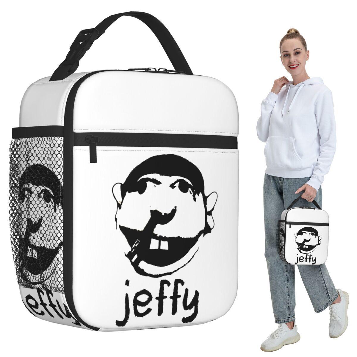 Jeffy Face Sml Rapper Insulated Lunch Bag for Kids School Cooler Thermal Food Box Tote Leakproof Lunch Boxes Container One Size