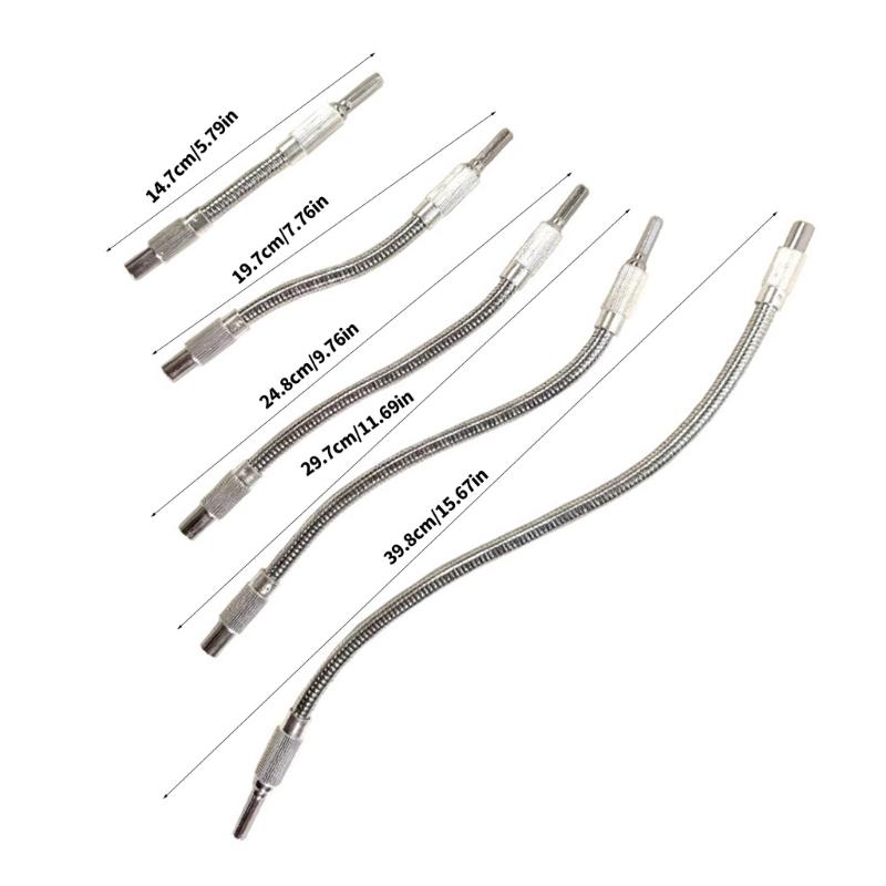 5 Stück Flexible Elektrowerkzeug Bohrer Bit Verlängerung Sechskant Schaft Werkzeug Verlängerungsstange Für Arbeiten in engen Bereichen