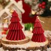 8X11cm Christmas Tree Aromatherapy Candles Gifts Soy Wax Desktop Ornaments Home Decoration Creative Souvenirs Cyclone Shape