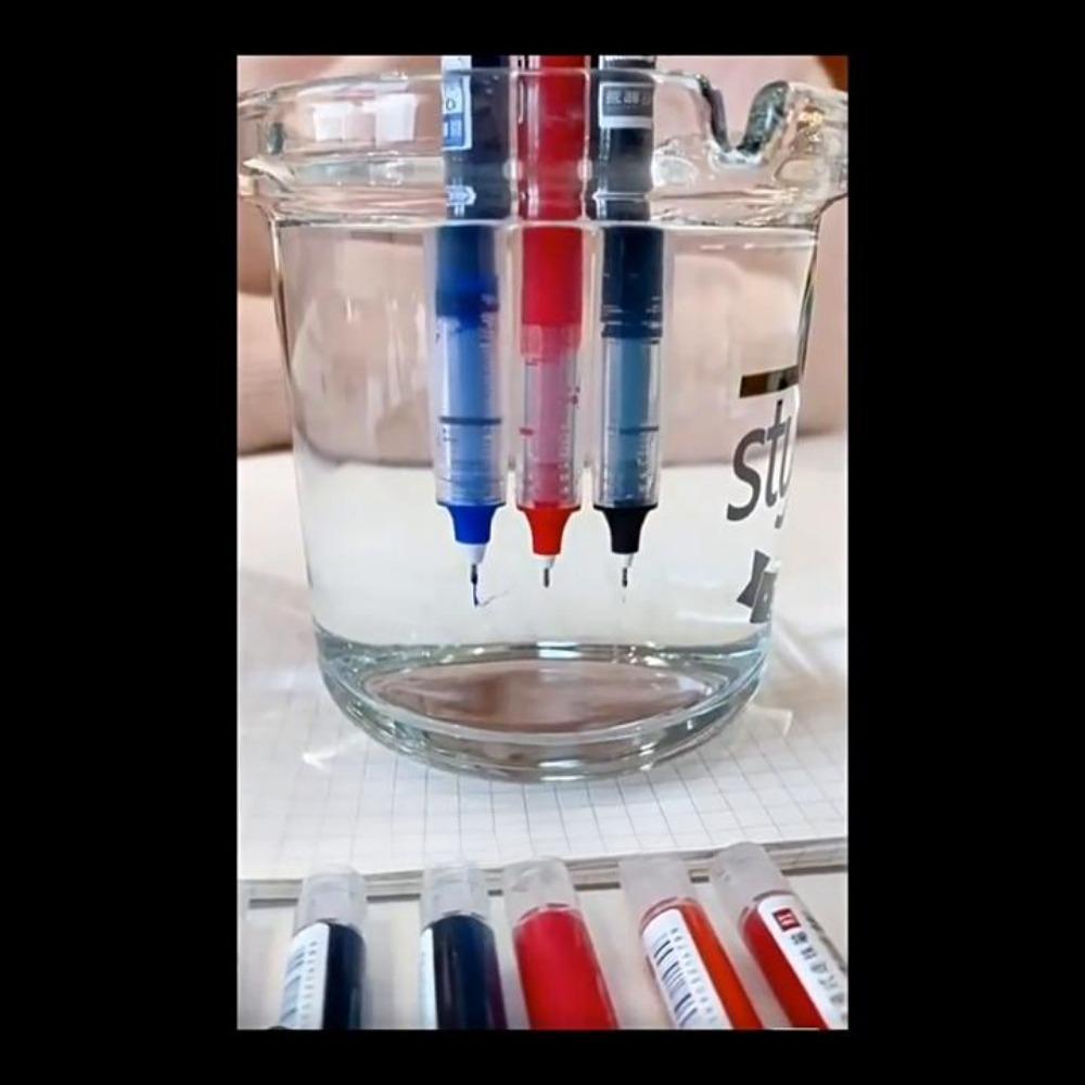 3/12PCS /set High Quality Needle Type Gel Pens Straight Liquid Ballpoint Pen Kawaii Stationery School Office Supplies Writing