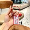 Acrylic Good Things Happen Keychain Pendant Exquisite Girl Fashion Backpack Small Pendant Car Key Chain