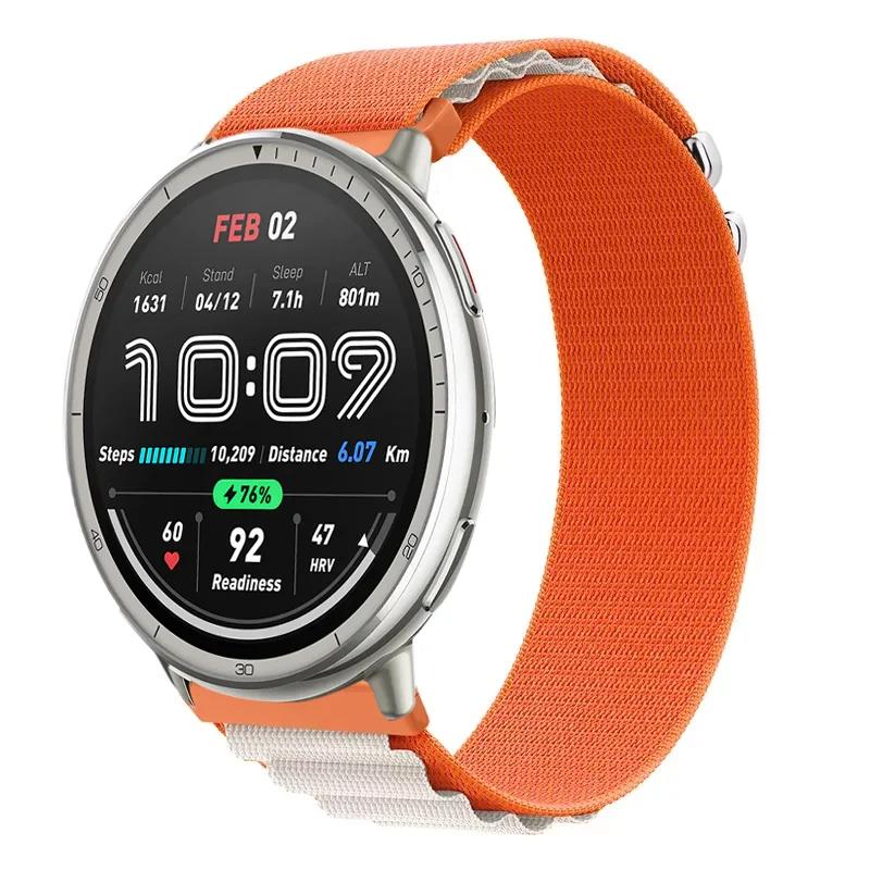 20mm 22mm Alpine Nylon Loop Strap For Amazfit Active 2 GTS 4 Min Sport Bracelet Correa Amazfit Bip 6 5 GTR 4 3 Balance Wristband