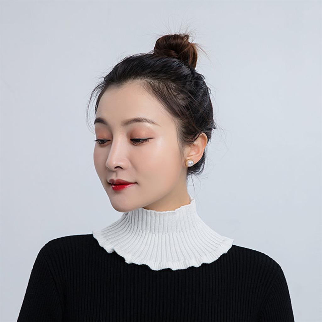 Fake Collar Detachable Turtleneck Neck Dickey Half Top Mock Sweater Collar