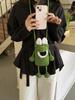 Hand Knitted Chunky Yarn Monster Eye Phone Bag Cute Quirky Sweet Cool Crossbody Purse For Youth