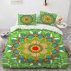 Mandala Duvet Cover Set Boho Style Horse Pattern Chic Polyester Comforter Cover King Twin Size for Teens Adults Kids Bedding Set