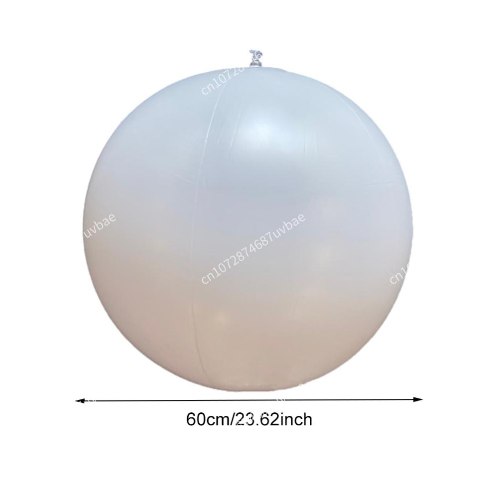 Piscina Inflável Bola de Praia 16 Cores Brilhante LED Balão de Praia Inflável 60/90cm Jogo de Água de Verão Festa Esportiva Bola para Brincar Luz
