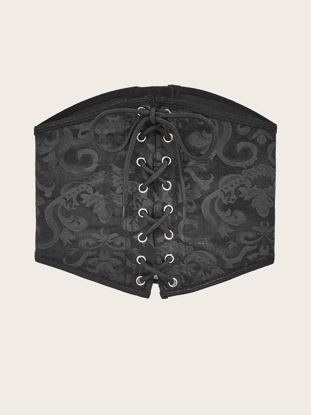Fashion Leopard Print Wide Waist Belt For Women With Elastic Stretch For Dress Decoration
