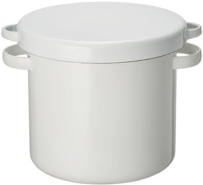 Nodahoro Saklama Yuvarlak Mühürlü Turşu Turşu Pirinç Japonya'da Üretilmiştir Kap, Stoklayıcı, 18 cm, Kapak, Emaye, Miso, Pirinç, Erik, Pirinç, Kepek, WRS-18