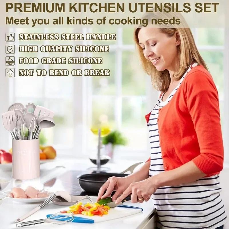 Umite Chef Silicone Kitchen Cooking Utensil Set, 43 pcs Spatula Set , Non-stick Heat Resistant - Best kitchen Cookware Set