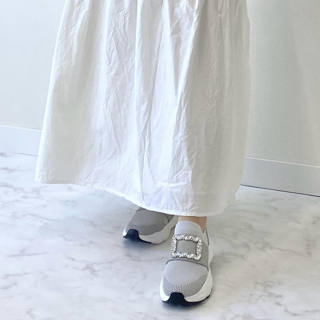 Bridget Birkin Women's Jewel Buckle Knit Sneakers, Gray, Small, 545013