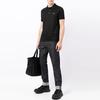 Emporio Armani FW21 Label Short Sleeve Polo Shirt Men Tops Black 6K1FCQ-1JTUZ-999