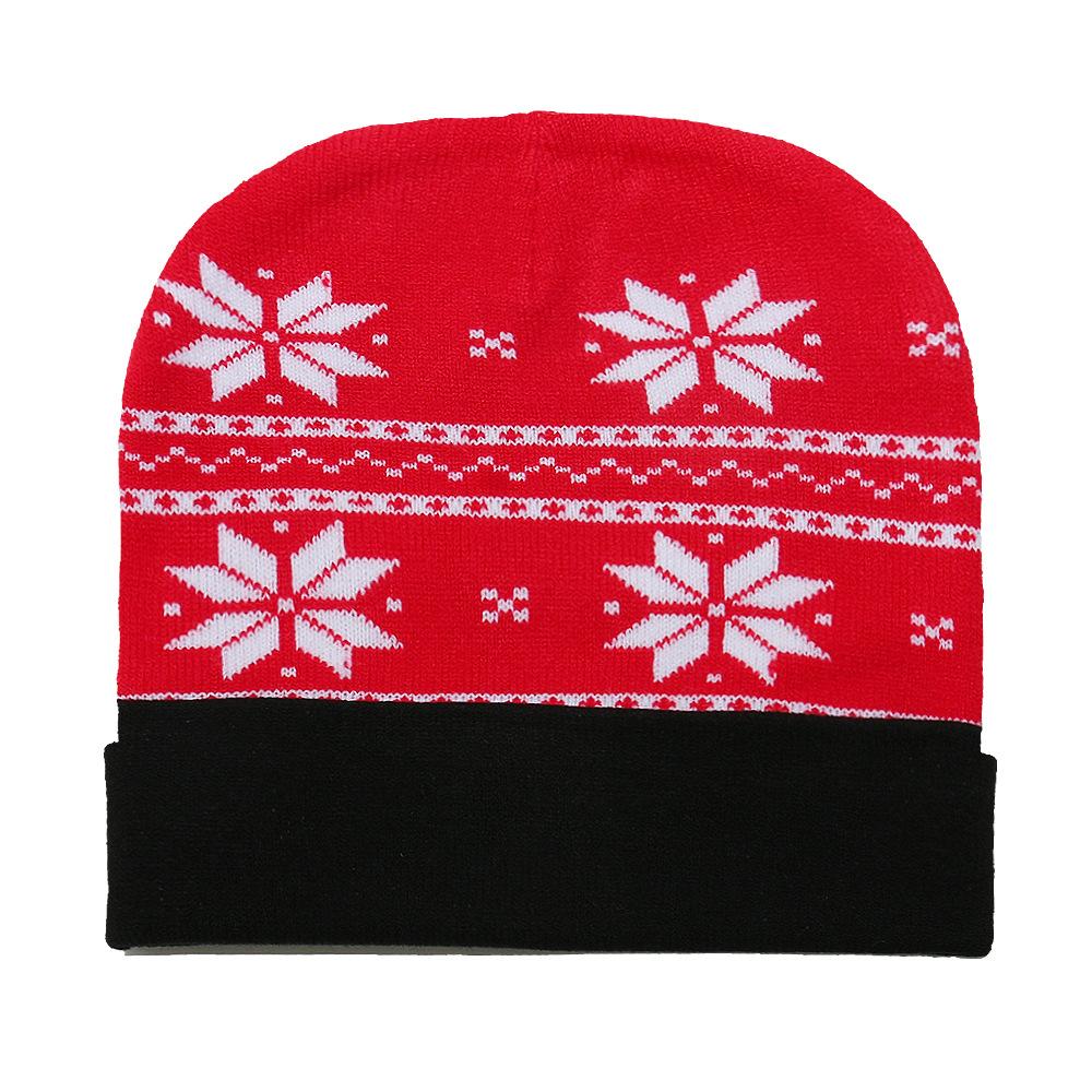 Autumn and winter new wool hat women's casual versatile cute colored love jacquard knitted hat couple