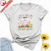My Students Are Eggcellent Teacher Easter Shirt Teacher Bunny Graphic T Shirt Y2k Top Vintage Unisex Clothing Cotton Short Sleeve