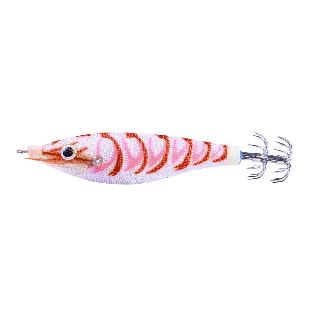 

Lure bait10CM 9.6GRound Belly Wood Shrimp8Colorful Squid Hook Bionic Bait8Word Ring Spinner Fishing Supplies Bass Fish Special B 10cm-9.6g