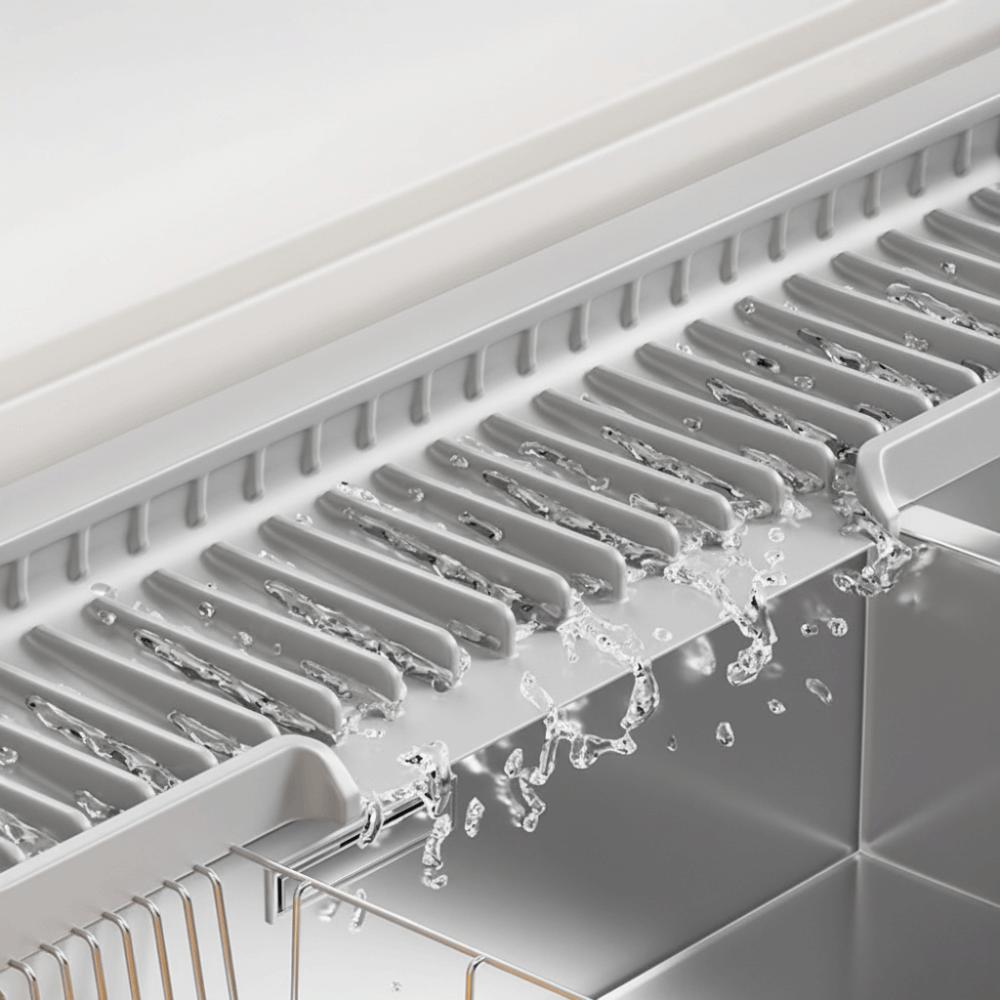 Silicone Sink Drain Pad Narrow Edge Faucet Splash Pad Kitchen Sink Splash Guard  Wash Basin