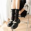 Womens Calf Socks, Sweet Girl Lace Ruffle Knee Socks Fashion Ladies Girl Princess Mesh Socks Japanese Stockings