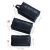 1PC Reise Schwarz Mesh Kosmetik Tasche Zipper Make-Up Tasche Für Frauen Waschen Kulturbeutel Make-Up Organizer Tragbare Lagerung Beutel
