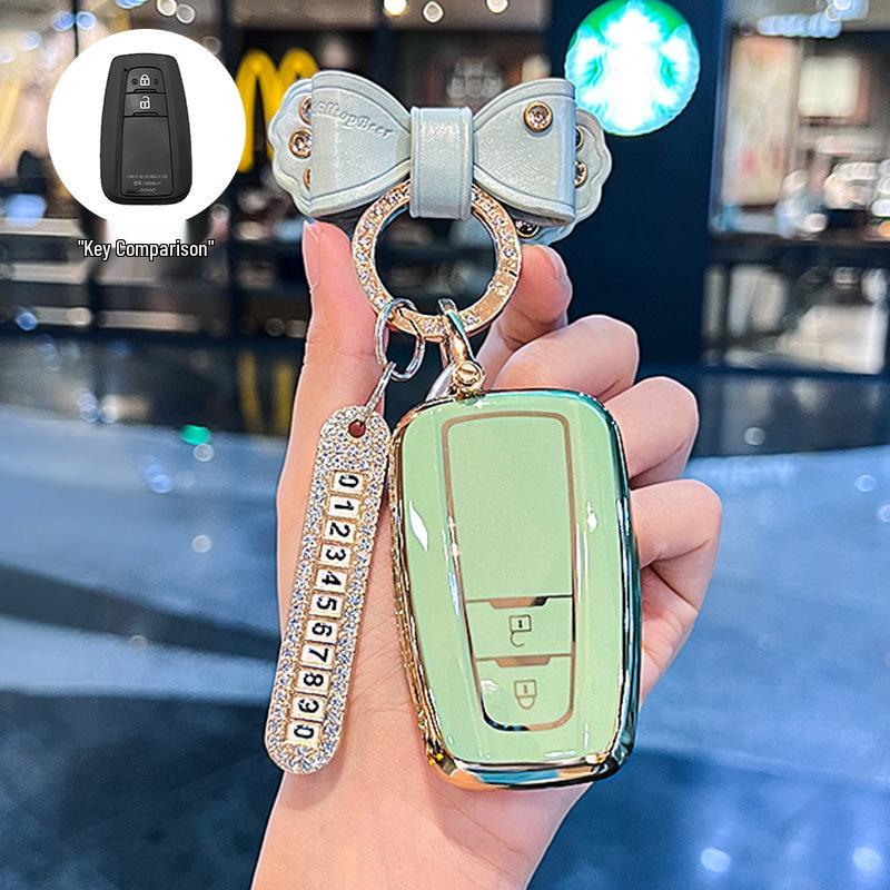 Toyota Key Case for Camry, RAV4, Wildlander, Levin, Crown, Lu Fang - Suitable Keychain Bag for Men and Women.
