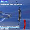 Real Carbon Fiber Car Accessories Door Protection Cover Soft Sticker For Subaru BRZ/ For Toyota GR86    2024 2025