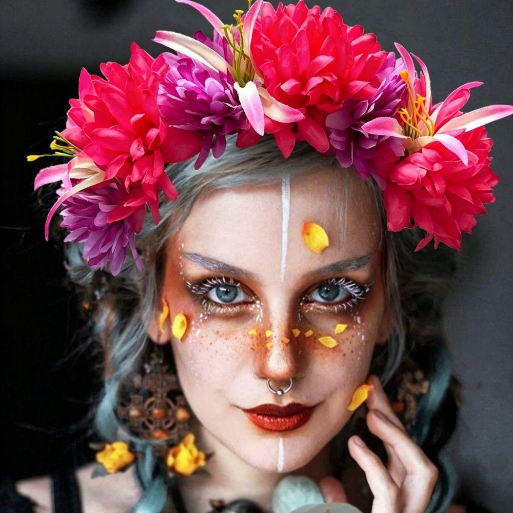 Helles künstliches Ringelblumen-Haarband Lebendiges unechtes Ringelblumen-Blumen-Haarstück Feiertags-Treffen