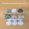 Practical Plastic Wig Stand with Adjustable Height  Hat Display for Easy Storage and Travel Suitable for All Wig Types
