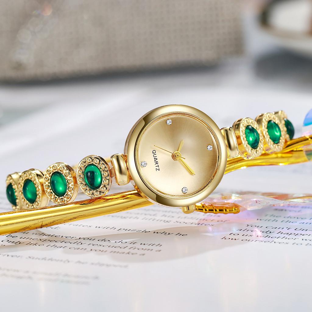 Fashion Ladies Quartz Watch With Alloy Band Decorative Pointer Dial For Women