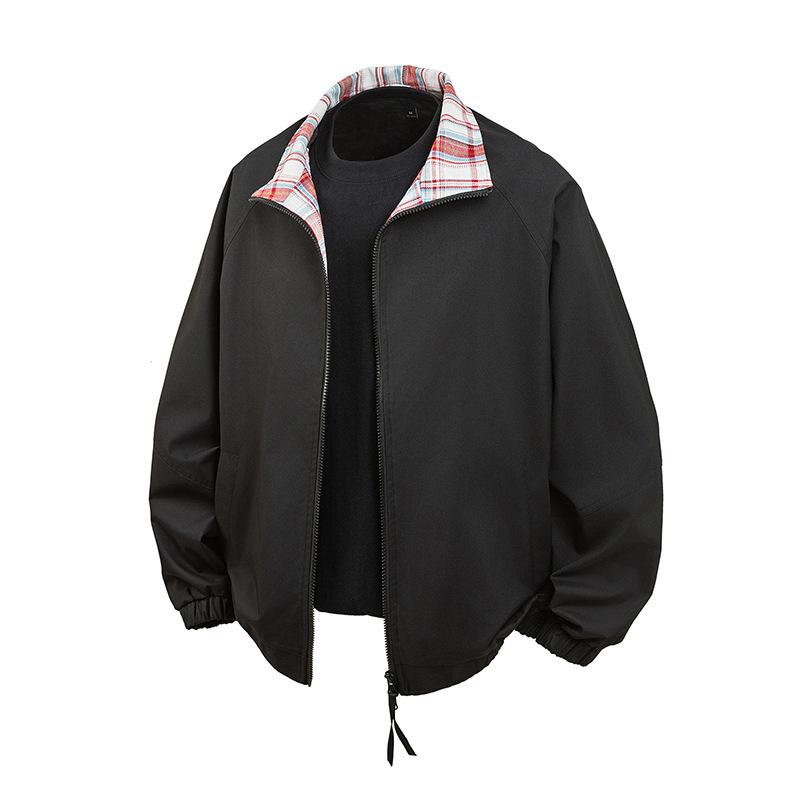 

Stand-up Collar Jacket Men s and Women s Trendy Brand Teen Handsome Versatile Coat 4XL
