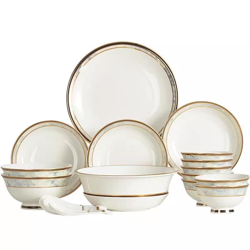 Sibaide 20-Piece Chinese Ceramic Bowl Set