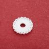 S925 Sterling Silver Chinese Gear Spacer for DIY Jewelry & Beading: Bracelet, Necklace, Prayer Beads