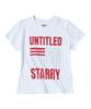 Eontaiteulseoul Untitled Starry Flag Crop Short Sleeve White
