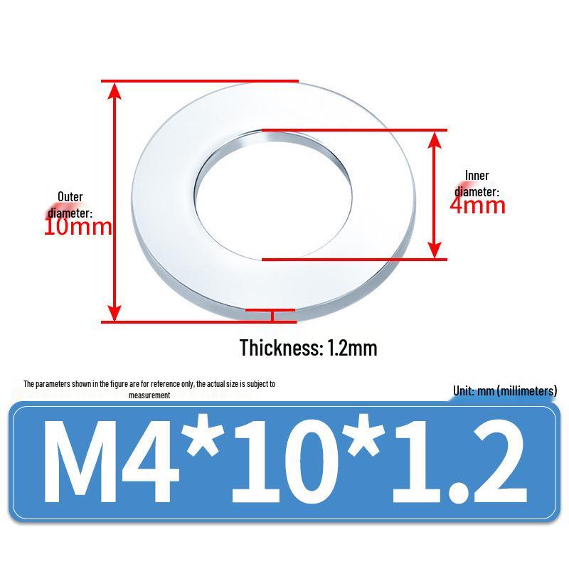 Extra Large Galvanized Metal Flat Washer (Sizes M1.6-M14)
