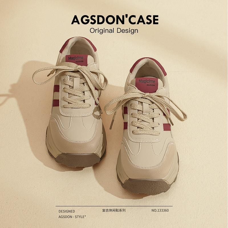 Hong Kong Style Dad Shoes Women's Summer New Platform Retro German Training Shoes Merad Forrest Gump Shoes