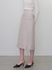 MOMET Alessi Pocket H-Line Skirt Beige