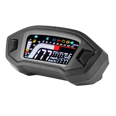 Digital Speedometer LCD Universal Motorcycle Speedometer Gauge 1 24 Cylinder Motorcycle Motorcycle Instrument LCD Odometer Waterproof Speed Gauge