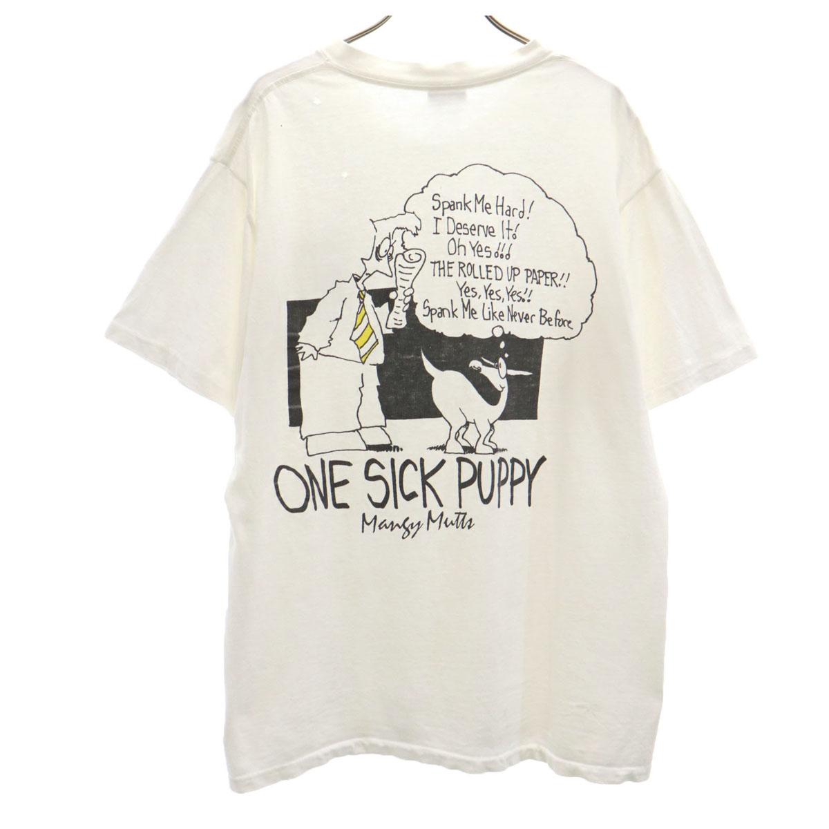 

One Sick Puppy 90s Made in USA Old Back print Short sleeve T-shirt Men s Used