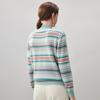Kemengboka Women's Fair Isle Striped Cashmere Sweater