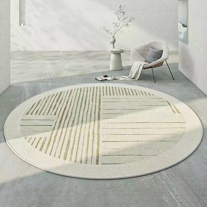 Nordic Circular Carpet Resistant To Dirt and Easy To Maintain Decorative Carpet Household Sofa Coffee Table Carpet
