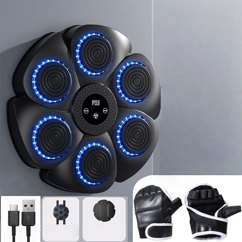 1 Set Home Wall Target Smart Bluetooth Music Boxing Machine Children S Strike Reaction Adjustable Indoor Electronic Target