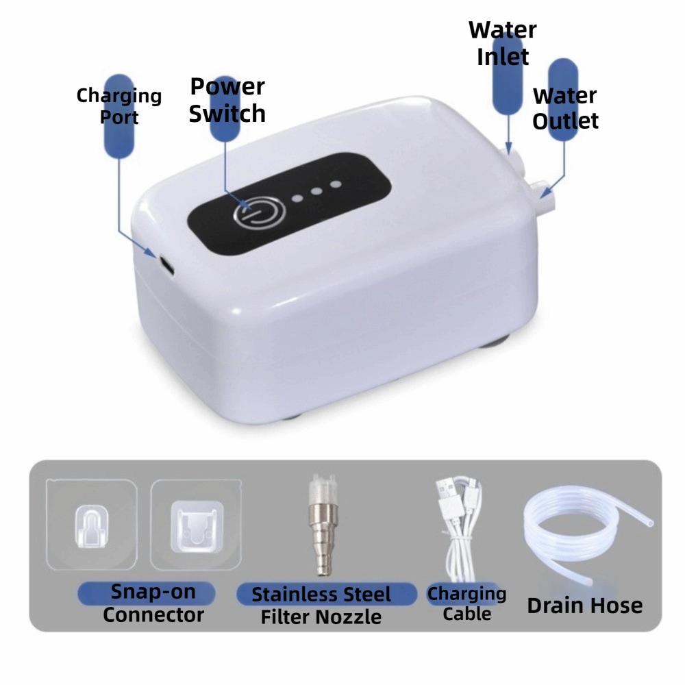 Efficient Portable Fish Tank Water Changer Mute Mini Electric Suction Drainer USB Powered Siphon Pump Aquarium Maintenance