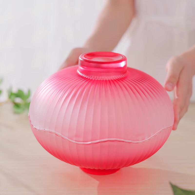 Auspicious Lantern Glass Fruit Plate Set